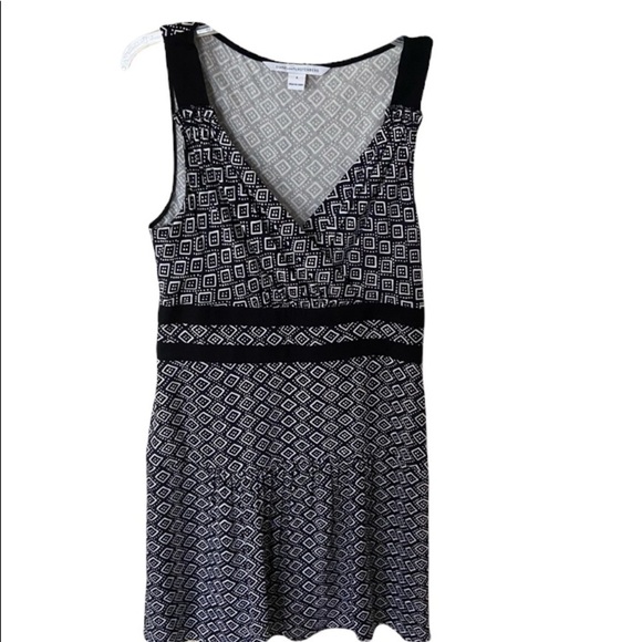 Diane Von Furstenberg black/white sleeveless dress - Picture 2 of 10